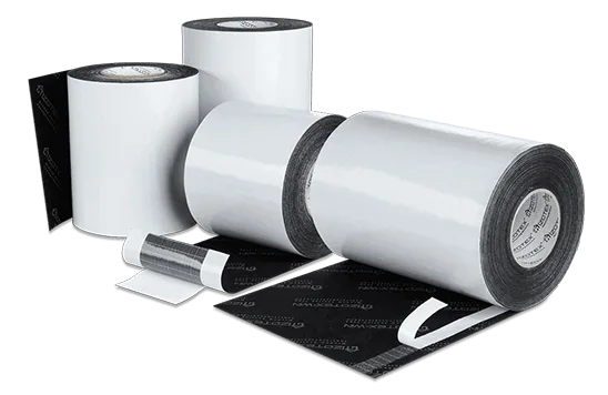 Kör kasa ile duvar birleşiminde kullanılan İZOTEX su geçirmez ve nefes alabilir yalıtım bandı.